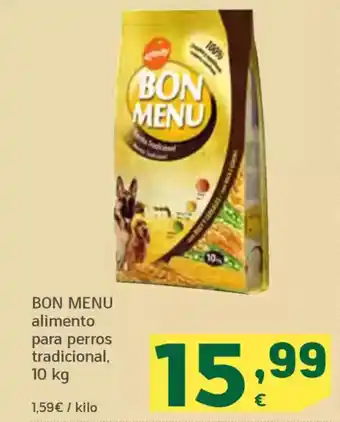 HiperDino BON MENU alimento para perros tradicional oferta