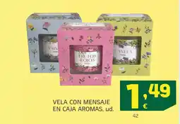 HiperDino Vela con mensaje en caja aromas oferta