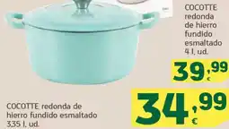 HiperDino COCOTTE redonda de hierro fundido esmaltado oferta