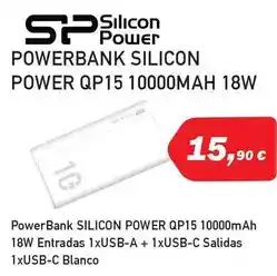Microsshop Blanco - powerbank silicon power qp15 10000mah oferta