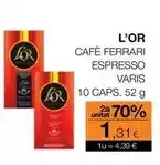 Plusfresc L'or - cafe espresso varis 10 caps oferta