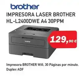 Microsshop Brother - impresora laser hl-l2400dwe a4 30ppm oferta