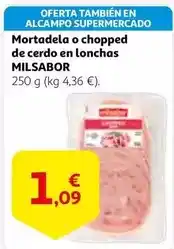 Alcampo Alcampo - mortadela o chopped de cerdo en lonchas oferta
