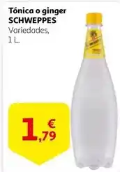 Alcampo Schweppes - tónica o ginger oferta