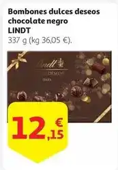 Alcampo Lindt - bombones dulces deseos chocolate negro oferta