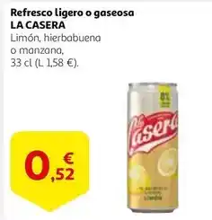 Alcampo La casera - refresco ligero o gaseosa oferta