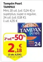 Alcampo Tampax - tampon pearl oferta