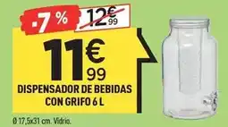 Centrakor Dispensador de bebidas con grifo 6 l oferta