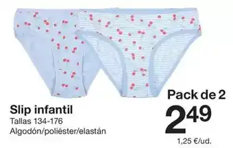 Zeeman Slip infantil oferta