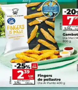 Dia FIngers de pollastre oferta
