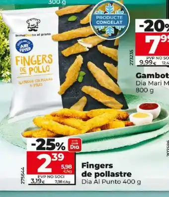 Dia FIngers de pollastre oferta