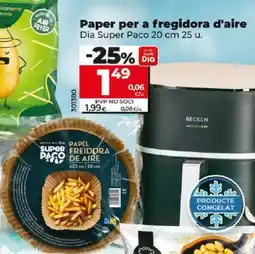 Dia Paper per a fregidora d'aire oferta