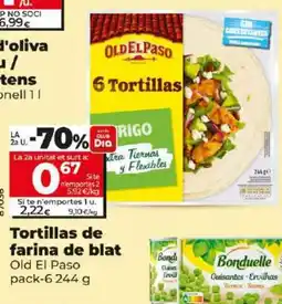Dia Tortillas de farina de blat oferta