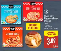 ALDI TRADER JOE'S Pizza con borde relleno oferta