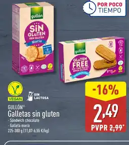 ALDI GULLÓN Galletas sin gluten oferta