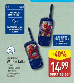 ALDI LEXIBOOK Walkie talkie oferta