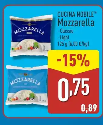 ALDI CUCINA NOBILE Mozzarella oferta