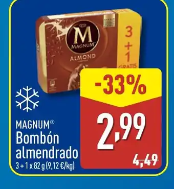 ALDI MAGNUM Bombón almendrado oferta