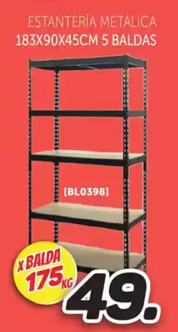 Mandatelo.com Estantería metálica 183x90x45cm 5 baldas oferta