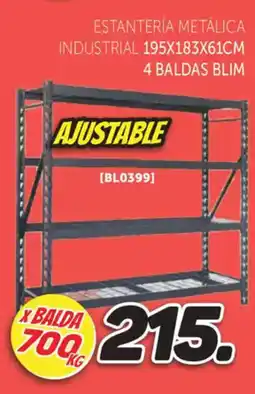 Mandatelo.com Estantería metálica industrial 195x183x61cm oferta