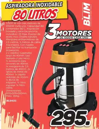Mandatelo.com Aspiradora inoxidable oferta