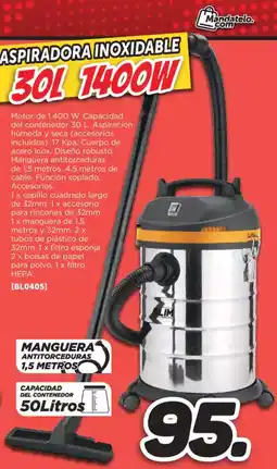 Mandatelo.com Aspiradora inoxidable oferta