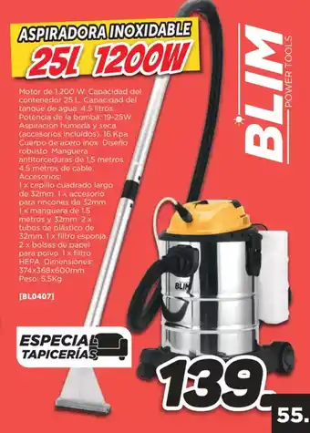 Mandatelo.com Aspiradora inoxidable 1200w oferta