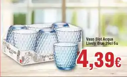 Hiper FROIZ Vaso Slot Acqua Lively Blue 6u oferta
