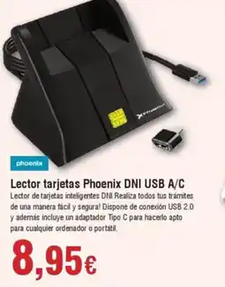 Hiper FROIZ PHOENIX Lector tarjetas Phoenix DNI USB A/C oferta