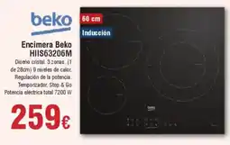 Hiper FROIZ BEKO Encimera Beko HIIS63206M oferta