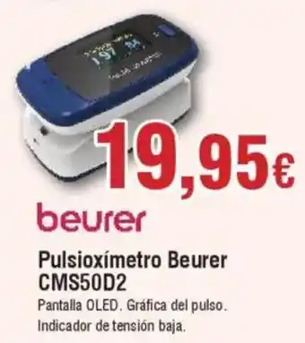 Hiper FROIZ BEURER Pulsioxímetro Beurer CMS50D2 oferta