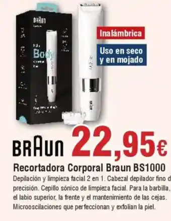 Hiper FROIZ BRAUN Recortadora Corporal BS1000 oferta