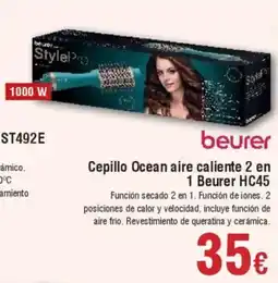 Hiper FROIZ BEURER Cepillo Ocean aire caliente 2 en 1 Beurer HC45 oferta