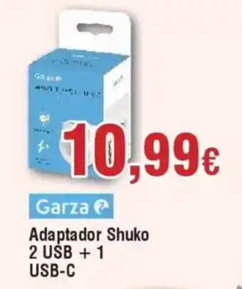 Hiper FROIZ GARZA Adaptador Shuko 2 USB + 1 USB-C oferta