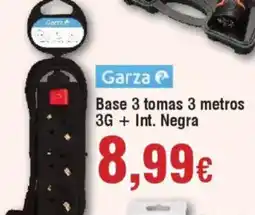 Hiper FROIZ GARZA Base 3 tomas 3 metros 3G + Int. Negra oferta
