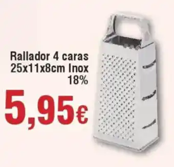 Hiper FROIZ Rallador 4 caras 25x11x8cm Inox oferta