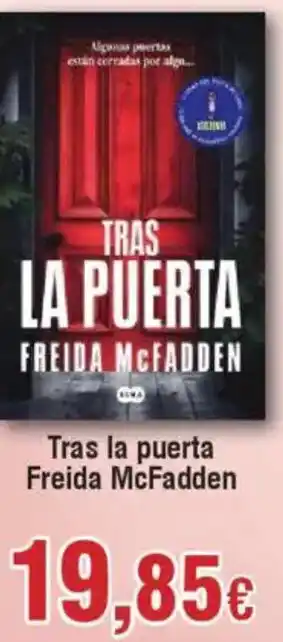 Hiper FROIZ Tras la puerta Freida McFadden oferta