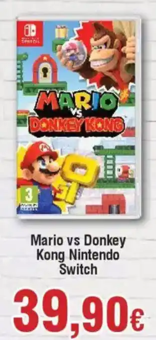 Hiper FROIZ Mario vs Donkey Kong Nintendo Switch oferta