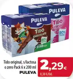 Spar Tenerife PULEVA Tido original, s/lactosa o zero oferta