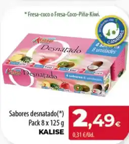 Spar Tenerife KALISE Sabores desnatado oferta