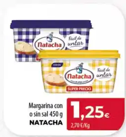 Spar Tenerife NATACHA Margarina con o sin sal oferta