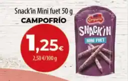 Spar Tenerife CAMPOFRÍO Snack'in Mini fuet oferta