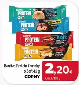 Spar Tenerife CORNY Barritas Protein Crunchy o Soft oferta