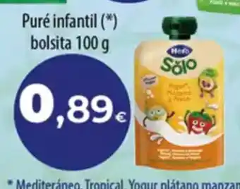 Spar Tenerife HERO Puré infantil bolsita oferta