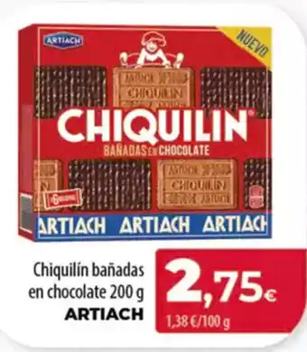 Spar Tenerife ARTIACH Chiquilín bañadas en chocolate oferta