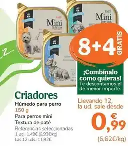 TiendAnimal Criadores - humit per a gos oferta