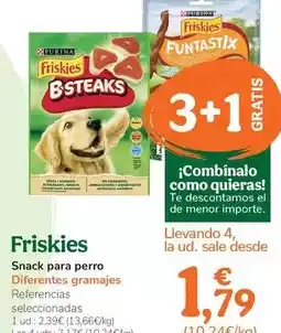 TiendAnimal Friskies - snack per a gos oferta