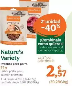 TiendAnimal Nature's variety - premis per a gos oferta