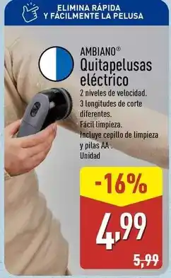 ALDI Ambiano - quitapelusas eléctrico oferta