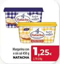 SPAR Lanzarote Natacha - margarina con o sin sal oferta